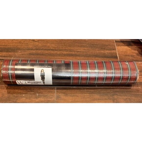 New Walls Republic Allure Red Black Stripe Wallpaper Lot of 3 Rolls R1788 - Picture 3 of 11